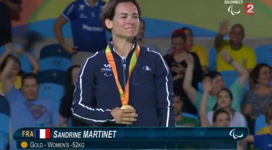 Sandrine MARTINET Médaillée d'or aux Jeux paralympiques de RIO (2016) Sandrine MARTINET Médaillée d'or aux Jeux paralympiques de RIO (2016)