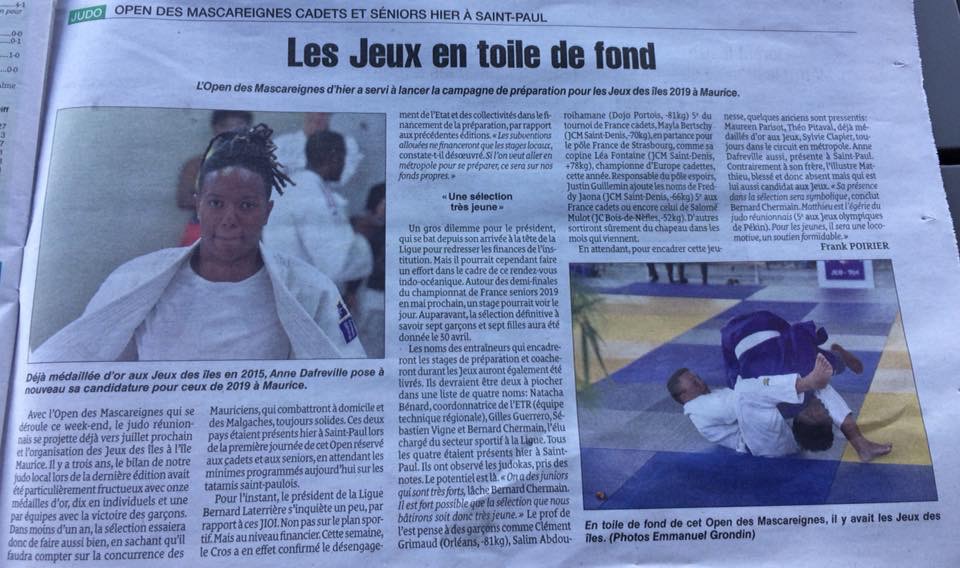 Open International des Mascareignes - Minimes à Seniors (H/F) Open International des Mascareignes - Minimes à Seniors (H/F)